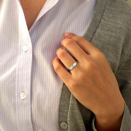 結婚指輪 マリッジリング  18金 ゴールド レディース ダイヤモンド K18 30代 40代の画像