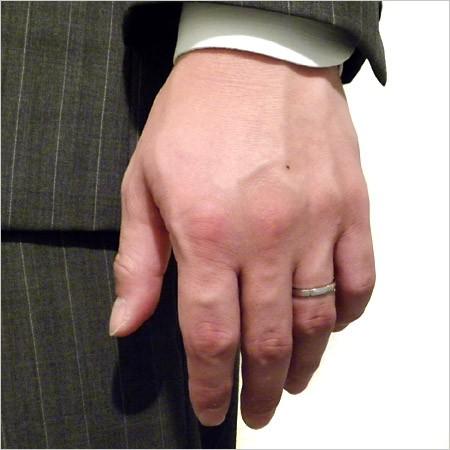 結婚指輪 マリッジリング  18金 ゴールド メンズ K18 40代 50代の画像