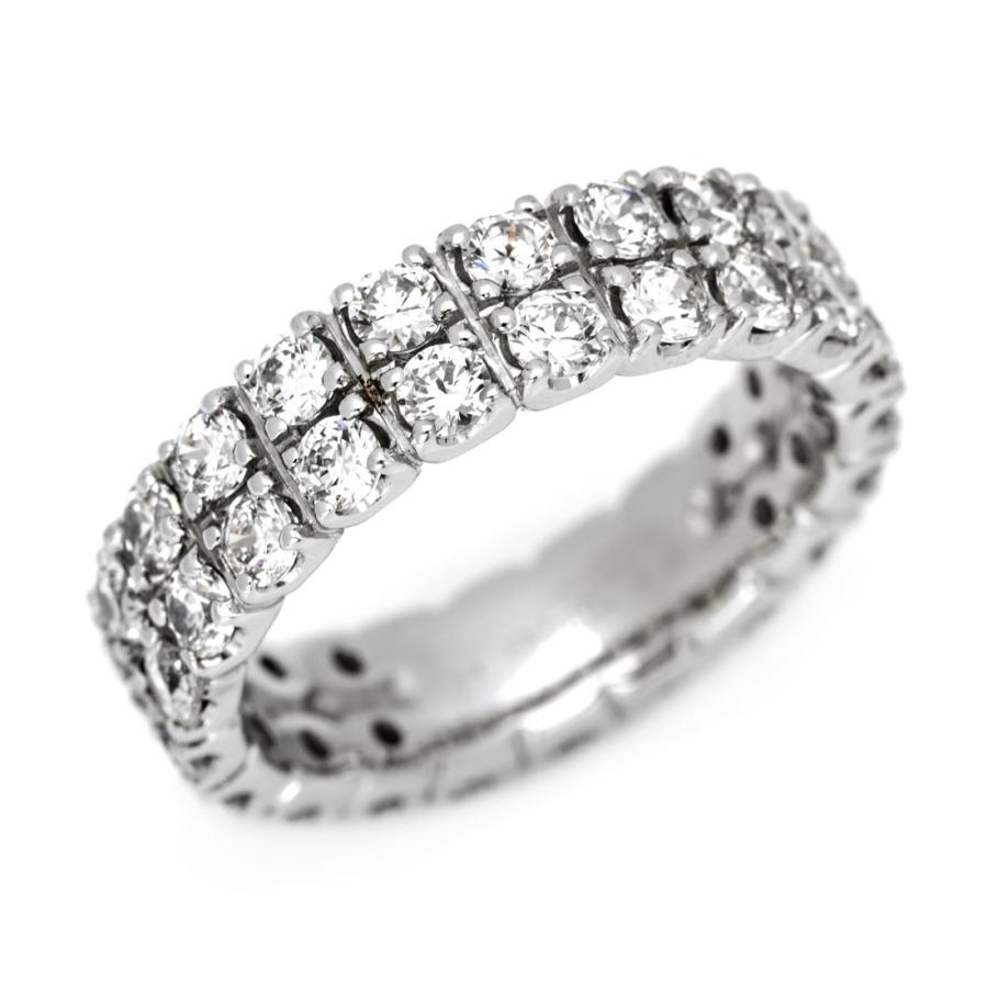 PT900 ダイヤ2ct フルエタニティ リング 指輪 4月誕生石 アクセサリー 