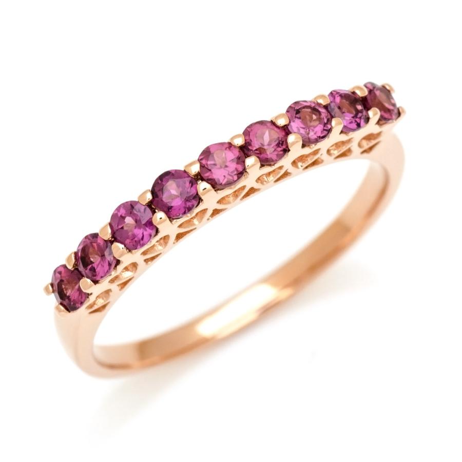 ハート型ガーネットリング Pt900 スペサタイトガーネットハートリング PT900 K18 K10対応 ローズ