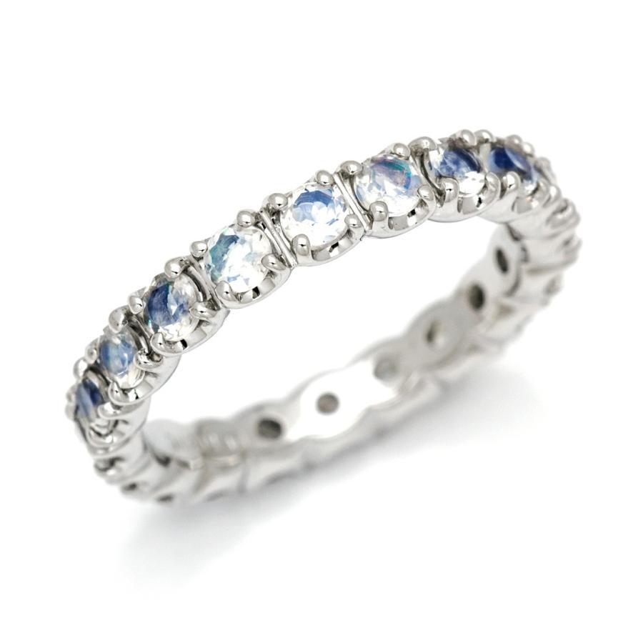 フルエタニティ リング 指輪 ブルームーンストーンK18 ゴールド