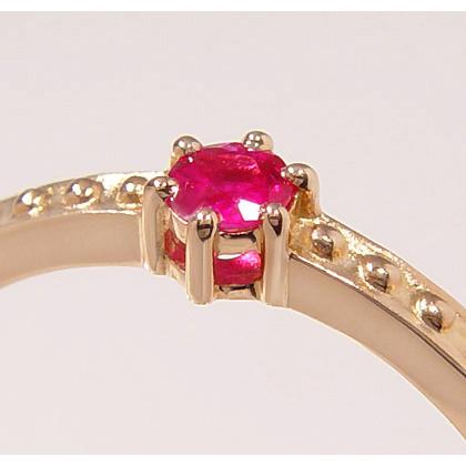 ルビー　指輪　11号　k18＆プラチナ900 リング 指輪 ルビー parca PT900・K18・K10選択可 プラチナ