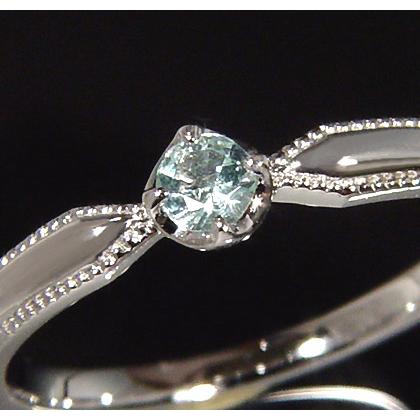 K18 グリーンベリル リング 指輪 nastro アクセサリーミル打ち