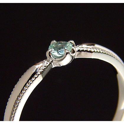 K18 グリーンベリル リング 指輪 nastro アクセサリーミル打ち