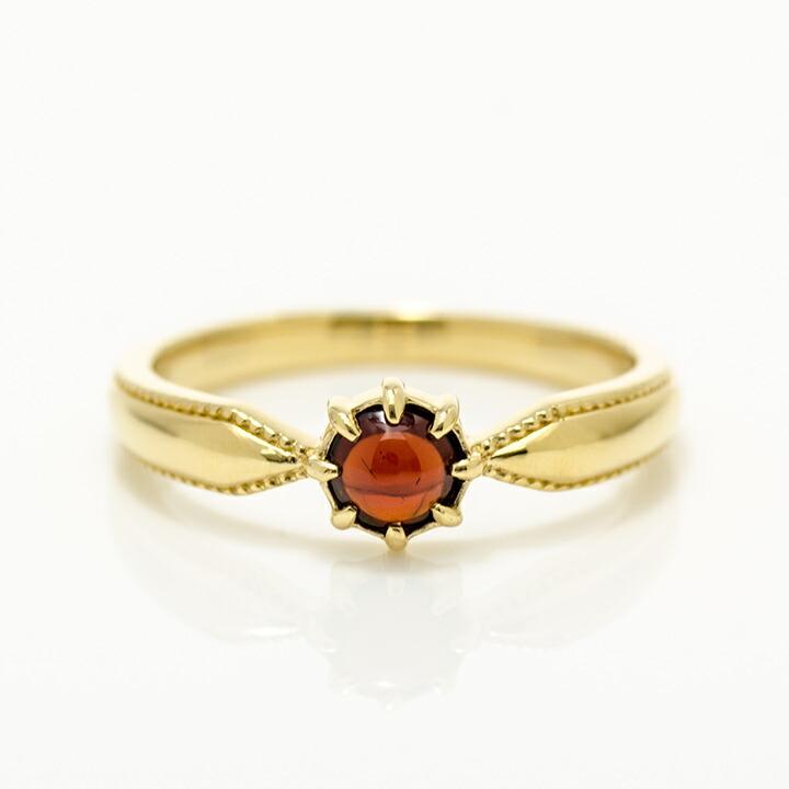 K18 ガーネット　カボション　リング 楽天市場】【数量限定】リング カボション 指輪 K18 18K 18金