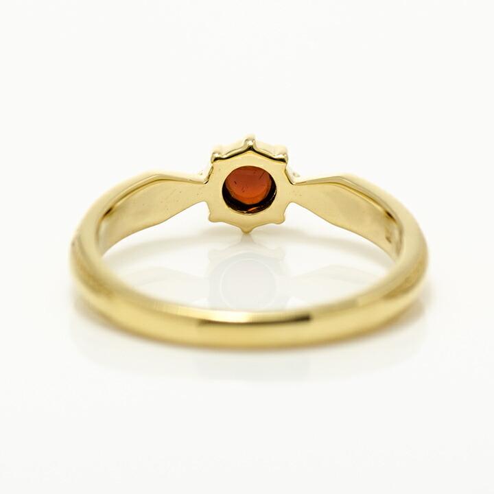 指輪 リング パイロープガーネット カボション tocca ゴールド K18