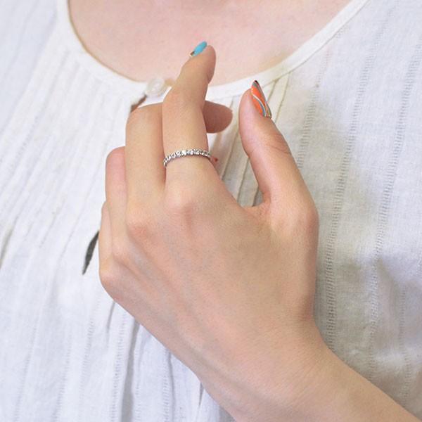 指輪 フルエタニティリング ホワイトサファイア ゴールド K18