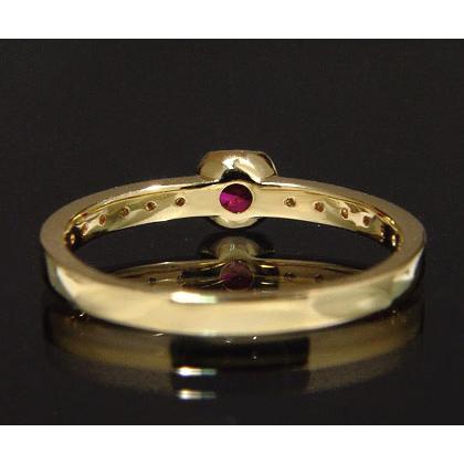 指輪 リング ルビー ダイヤモンド polarita PT900・K18・K10選択可