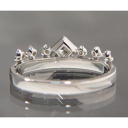 K18Pt900トパーズダイヤモンドリング シェリーカラー インペリアルトパーズ ダイヤモンドリング