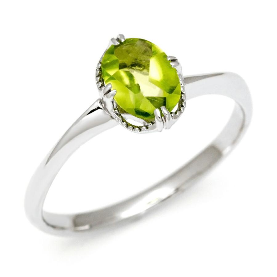 リング 指輪 ペリドット drop PT900・K18・K10選択可 プラチナ