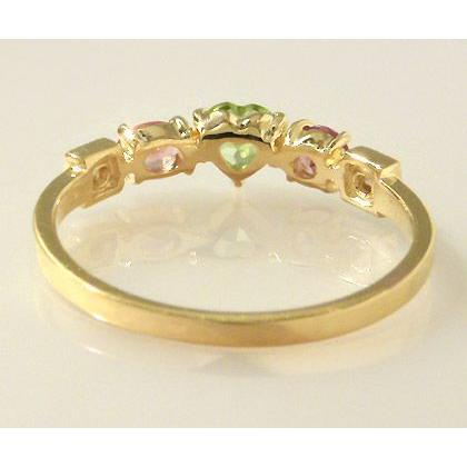 ハート型プラチナリング リング 指輪 フェミニンカラー ハート chicca PT900・K18・K10