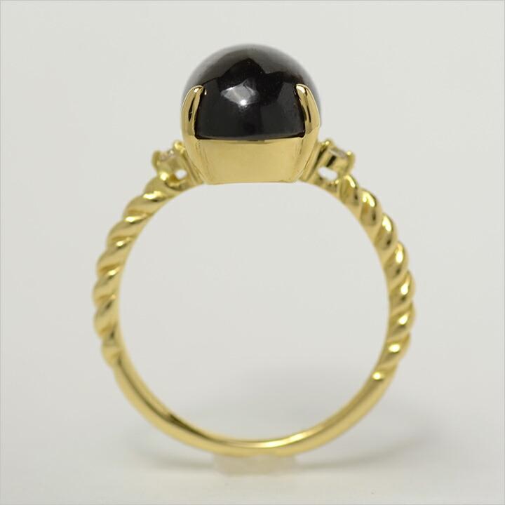 リング 指輪 ガーネット 4.0ct ダイヤモンド ゴールドK18 aragosta 1月 