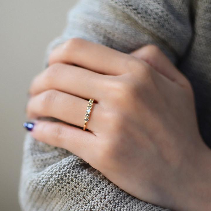 指輪 リング ダイヤモンド 0.4ct ゴールド K18 clarita レディース 18K