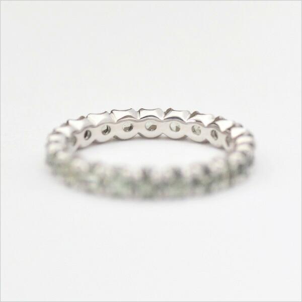 フルエタニティリング 指輪 グリーンサファイア ゴールド K189月