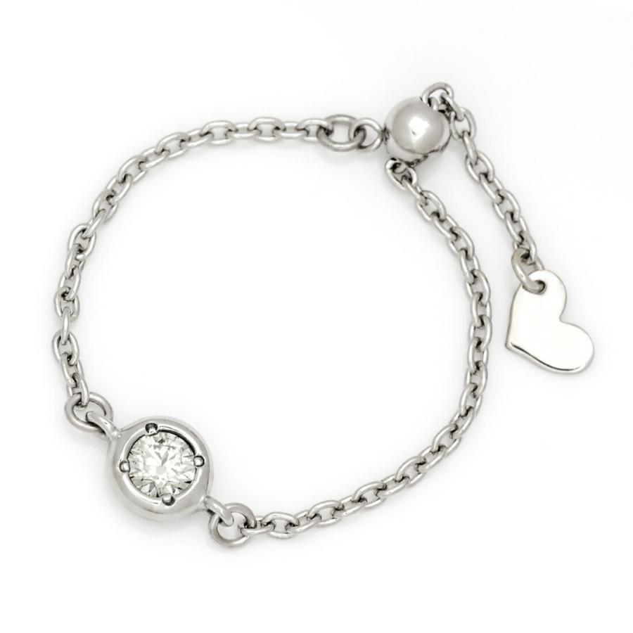 指輪 チェーンリング ダイヤモンド 0.1ct rullare K18 ゴールド : umu