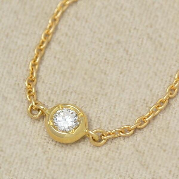 指輪 チェーンリング ダイヤモンド 0.1ct rullare K18 ゴールド : umu