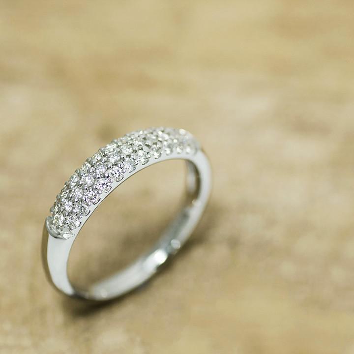 ダイヤモンド パヴェリング 指輪 プラチナ PT950 0.32ct ダイヤモンド パヴェリング 指輪 プラチナ PT950 0.32ct