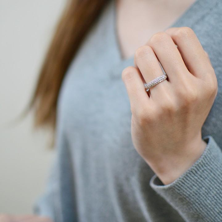 ダイヤモンド パヴェリング 指輪 プラチナ PT950 0.32ct ダイヤモンド パヴェリング 指輪 プラチナ PT950 0.32ct