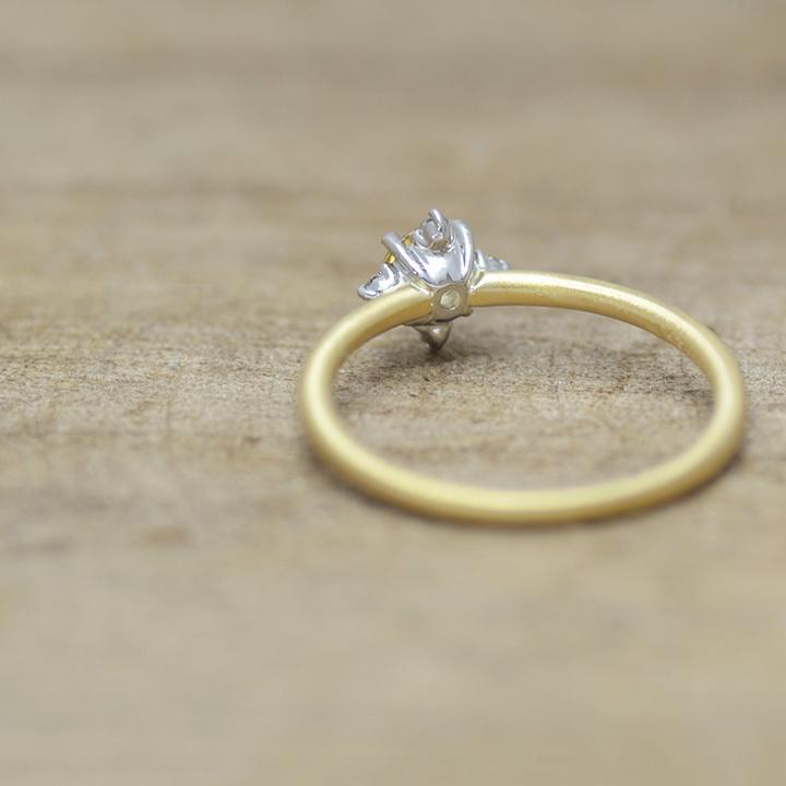 18金 K18 プラチナ pt900 天然トパーズダイヤモンドリング指輪11号半 リング 指輪 インペリアルトパーズ ダイヤモンド ゴールド K18