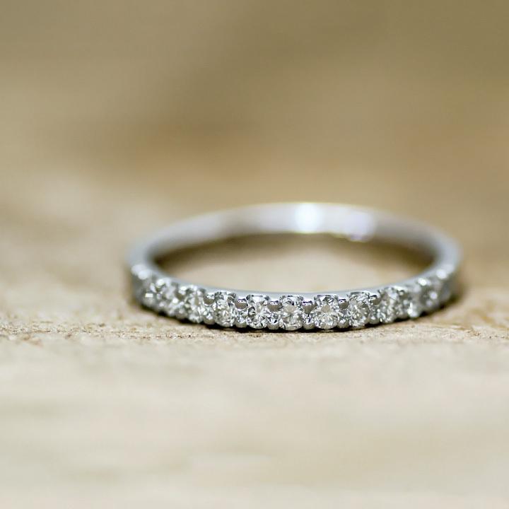 指輪 エタニティリング ダイヤモンド 0.22ct PT950 ハードプラチナ