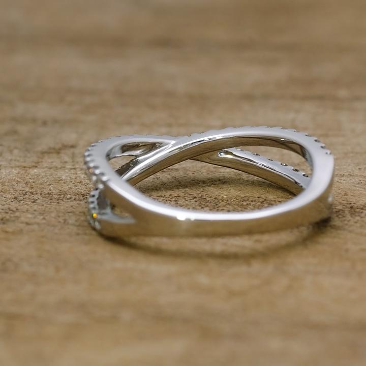 プラチナ950 ダイヤモンドリング 指輪 リング ダイヤモンド 0.4ct ハードプラチナ950 クロス レディース