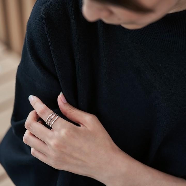 中華のおせち贈り物 フルエタニティーリング ダイヤモンド 0.37ct