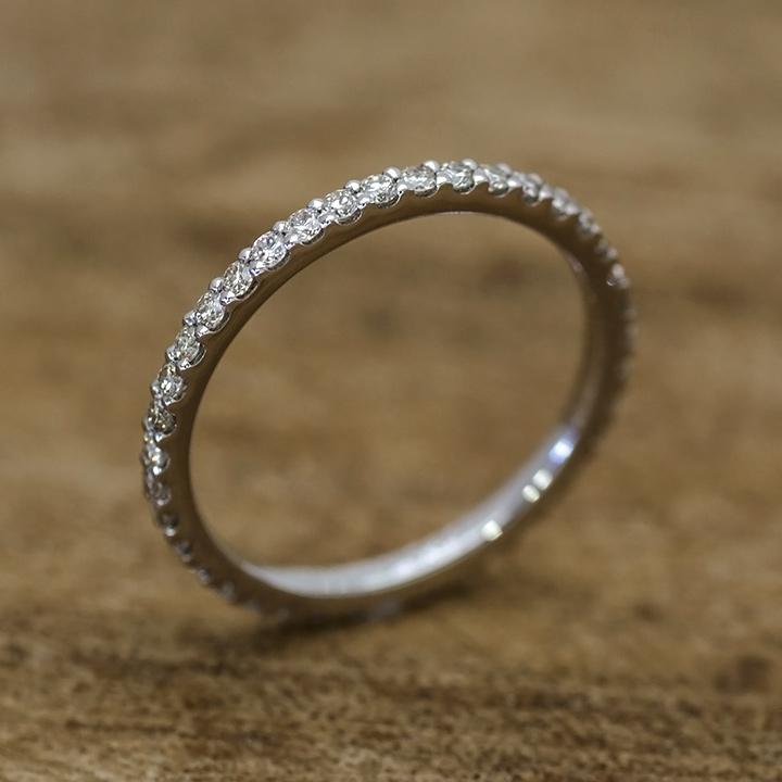 ダイヤモンド フルエタニティリング 指輪 プラチナ PT950 0.37