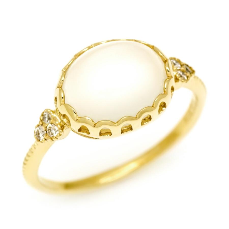 指輪 リング ムーンストーン PT900・K18・K10選択可 プラチナ ゴールド