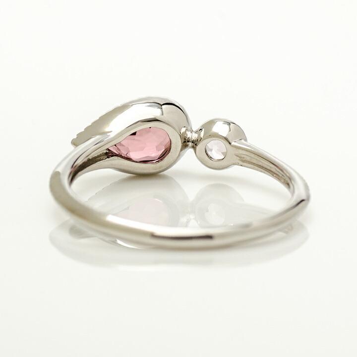 指輪 リング ピンクトルマリン モルガナイト pianto ゴールド K18