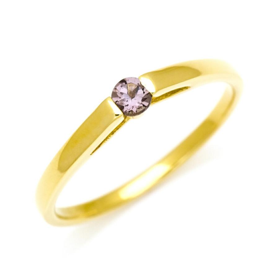 k18 カラーチェンジ　ガーネット カラーチェンジガーネット リング 0.17ct D0.03ct k18
