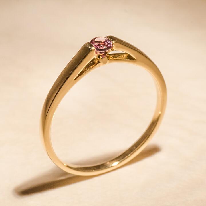 k18 カラーチェンジ　ガーネット カラーチェンジガーネット リング 0.17ct D0.03ct k18