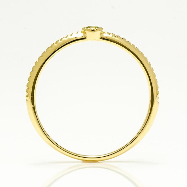 リング 指輪 ペリドット semino ゴールド K18 8月誕生石 プレゼント