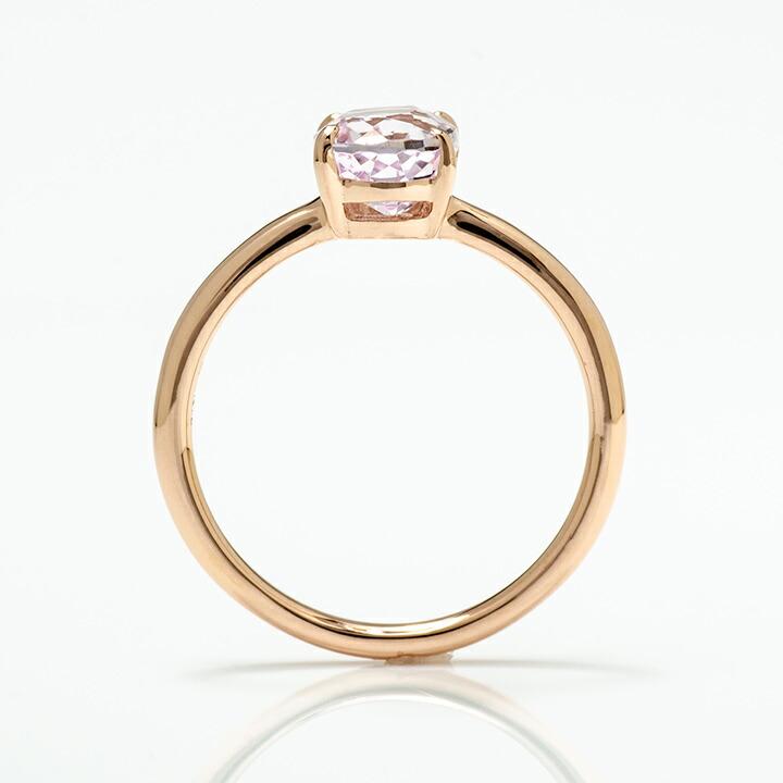 リング 指輪 クンツァイト ゴールド K10 9月誕生石 プレゼント