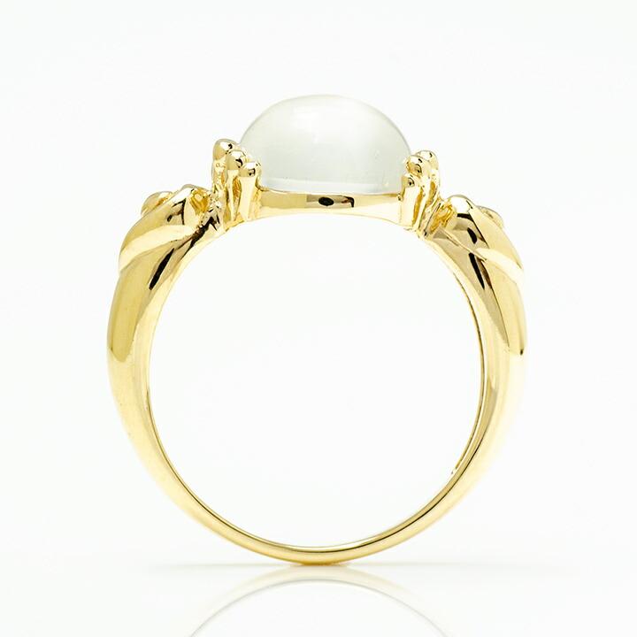 指輪 リング ムーンストーン PT900・K18・K10選択可 プラチナ ゴールド