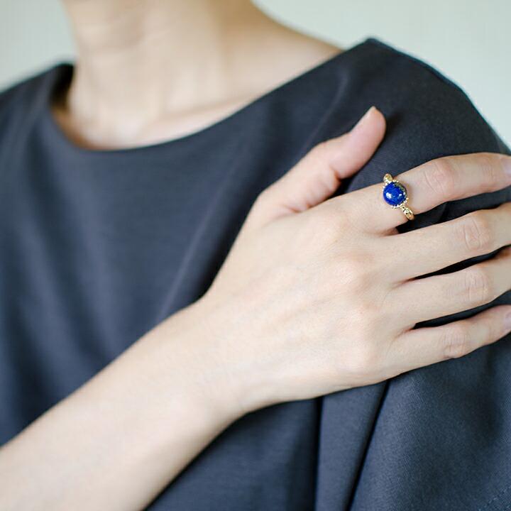 ラピスラズリ　指輪 ☆星空☆ラピスラズリ オーバル 10＊8mm シルバーリング(送料