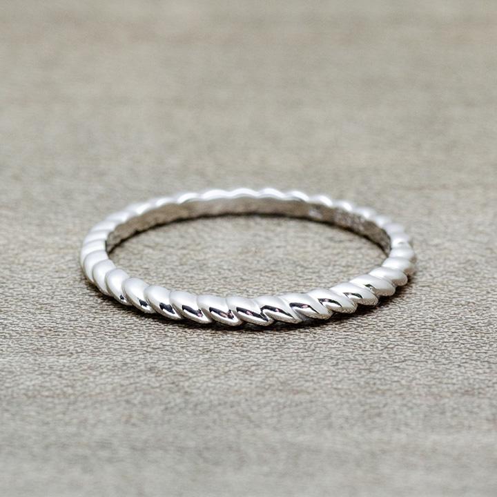 指輪 コーディネートリング ツイスト PT950・K18選択可 ハードプラチナ