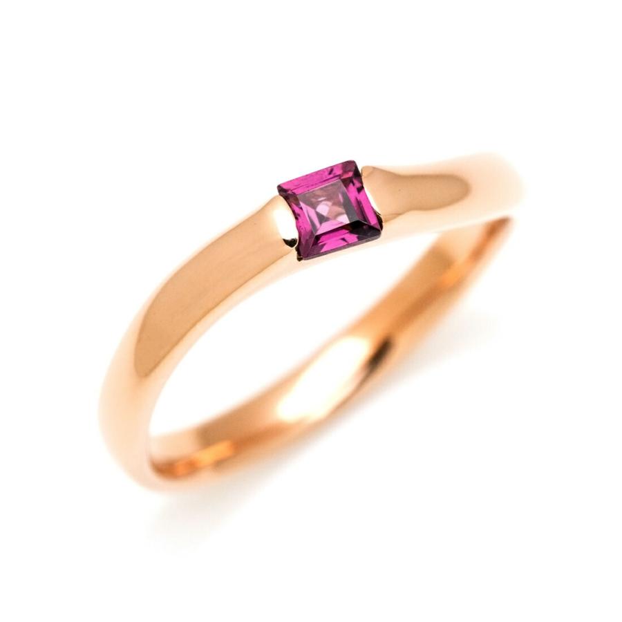 指輪 リング ロードライトガーネット PT900・K18・K10選択可 プラチナ