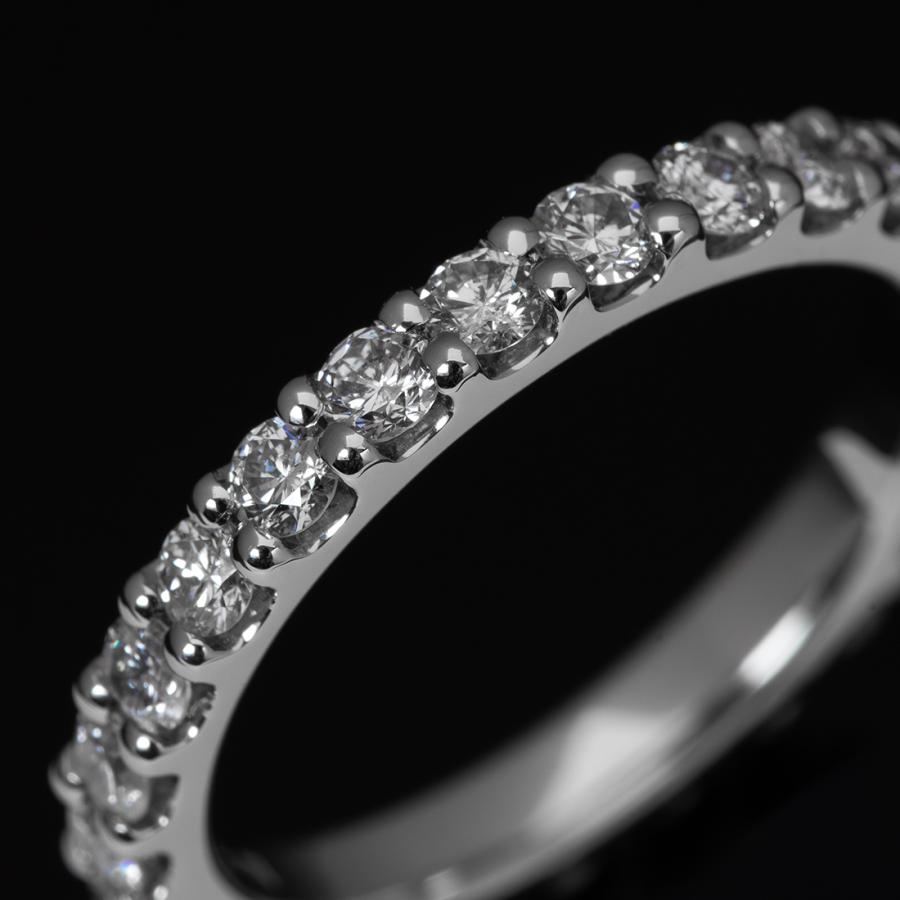指輪 フルエタニティリング ダイヤモンド 1ct PT950 ハードプラチナ レディース 30代 40代 50代 日常使いの画像