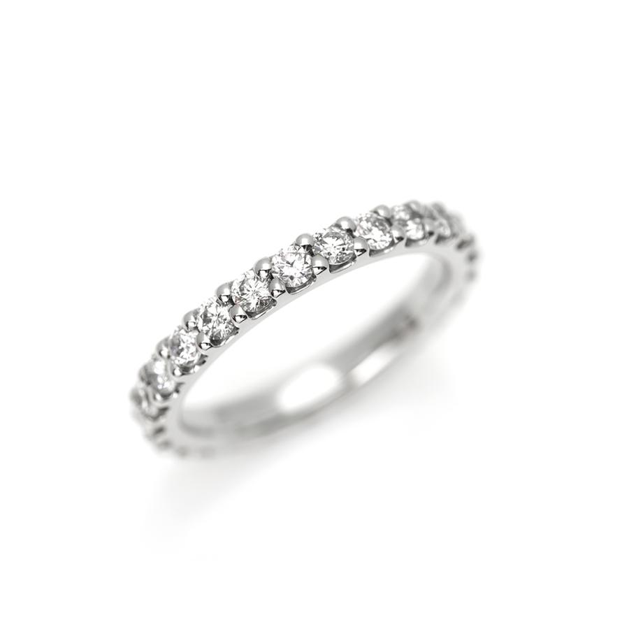 指輪 フルエタニティリング ダイヤモンド 1ct PT950 ハードプラチナ レディース 30代 40代 50代 日常使いの画像