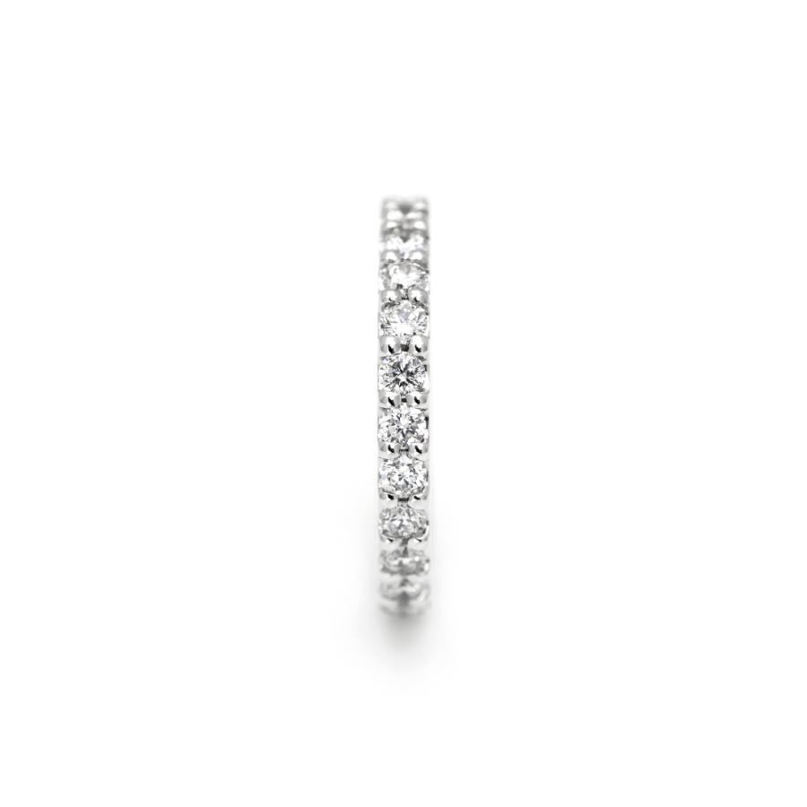 指輪 フルエタニティリング ダイヤモンド 1ct PT950 ハードプラチナ レディース 30代 40代 50代 日常使いの画像