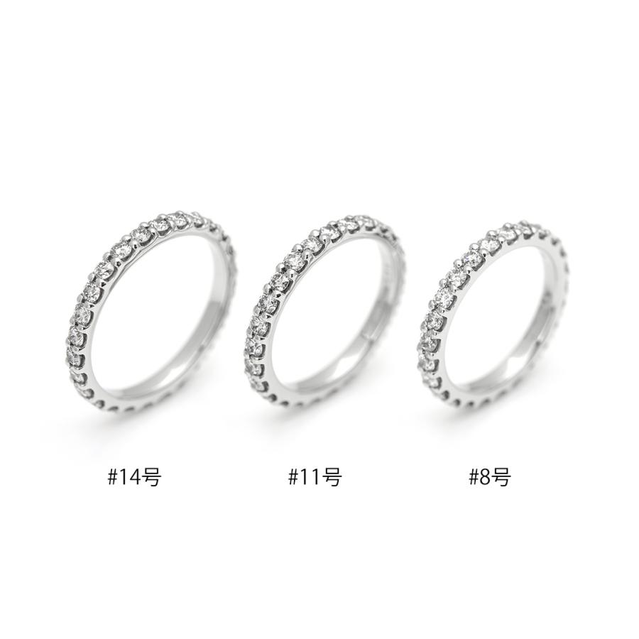指輪 フルエタニティリング ダイヤモンド 1ct PT950 ハードプラチナ レディース 30代 40代 50代 日常使いの画像