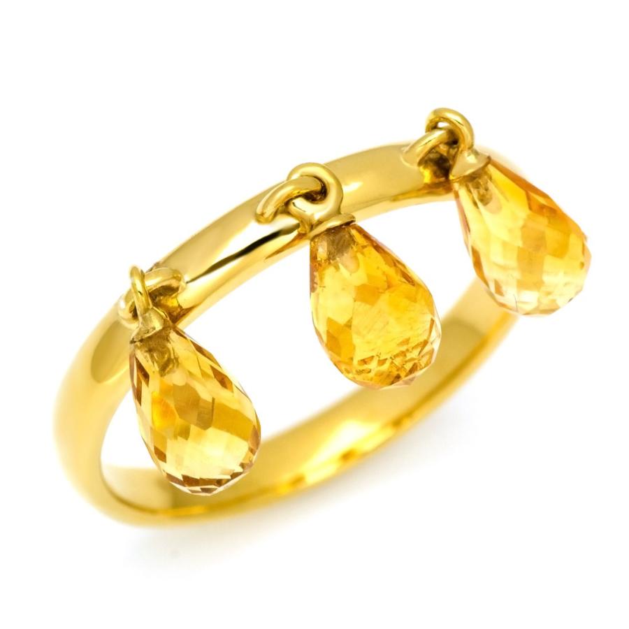 SV925 シトリン ブリオレット リング 指輪 11月誕生石 アクセサリー