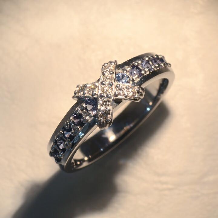 指輪 リング カラーチェンジガーネット キュービックジルコニア
