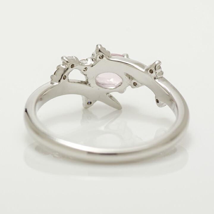 指輪 リング モルガナイト キュービックジルコニア シルバー925