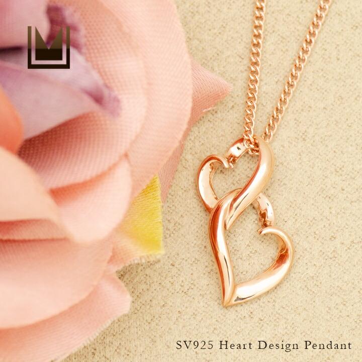 ネックレス ペンダント ハートモチーフ シルバー925 キヘイチェーン