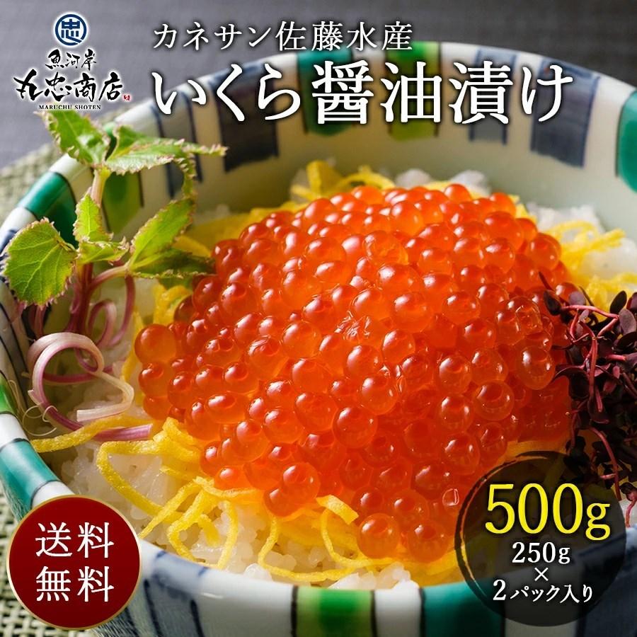L 2 カネサン佐藤水産 いくら 醤油漬け 500g 250g 2 イクラ 北海道 国産 海鮮丼 寿司 贈り物 内祝い お祝い 食べ物 お取り寄せ グルメ うなぎドットコム 通販 Yahoo ショッピング