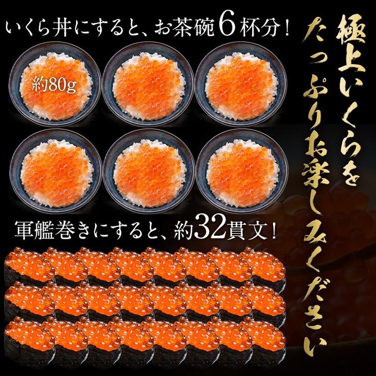 いくら 北海道産 3特 特上品 500g I-2 いくら醤油漬け 250g×2 鮭 イクラ 魚卵 かにの大吉  :daikichi61:おいしい通販ショップ - 通販 - Yahoo!ショッピング