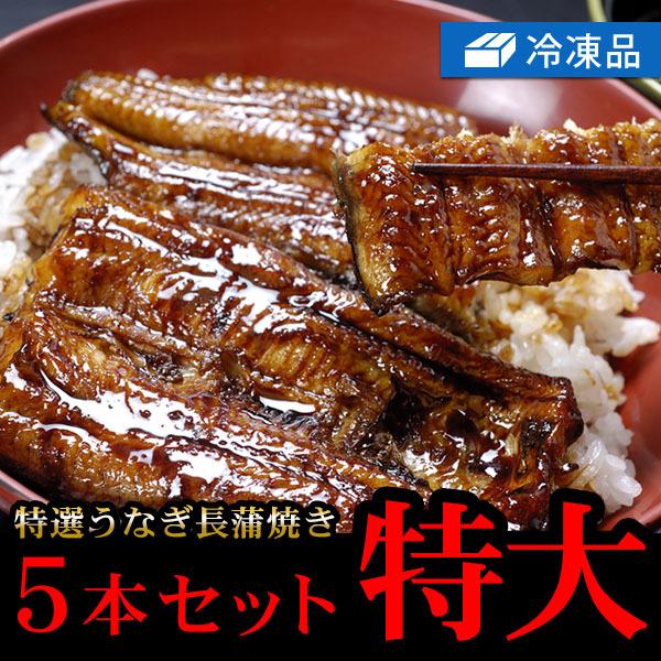 冷凍鰻蒲焼「特大」５本セット