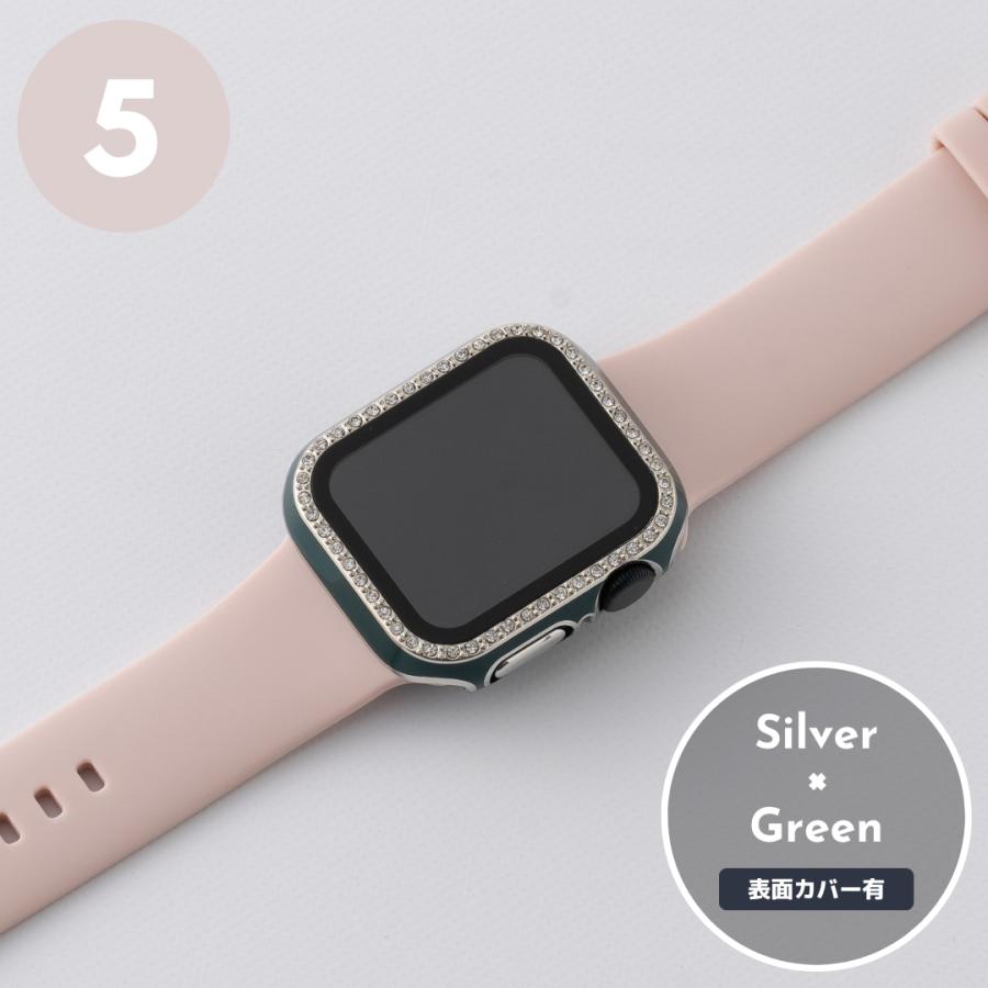 アップルウォッチ カバー ケース キラキラ ストーン ライン apple 