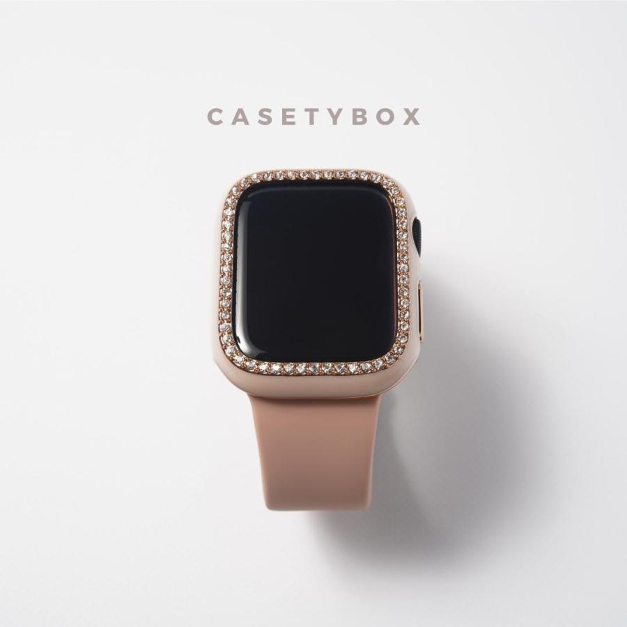 アップルウォッチ カバー ケース キラキラ ストーン ライン apple 